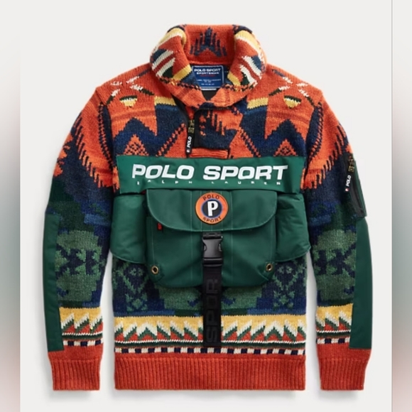 Polo Ralph Lauren Other - Polo Sport Ralph Lauren Outdoorsman Southwestern Lambswool Knit Sweater Men's M